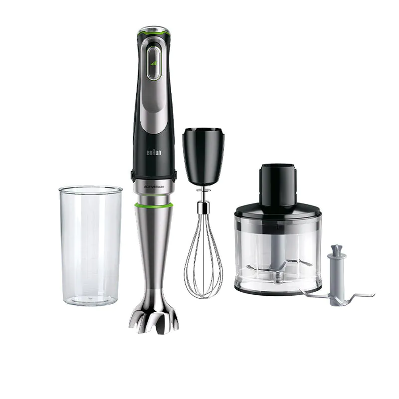 Braun MultiQuick 9 Hand Blender Set, 1200 Watt, Silver Black - MQ 9135XI