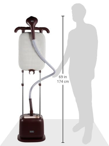 Black & Decker Vertical Digital Garment Steamer, Twin Pole, 2400W, 10 Levels - GSTD2450-B5