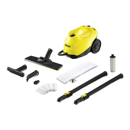 Karcher SC3 Steam Cleaner, 1900W, Powerful High-Pressure Home Cleaner, Multipurpose, Versatile Accessories, Ideal for Kitchen & Bathroom Use, Yellow