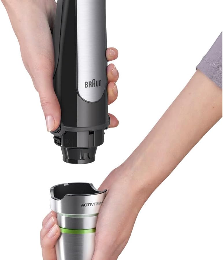 Braun MultiQuick 7 Hand Blender, 1000 Watt, Black - MQ7075