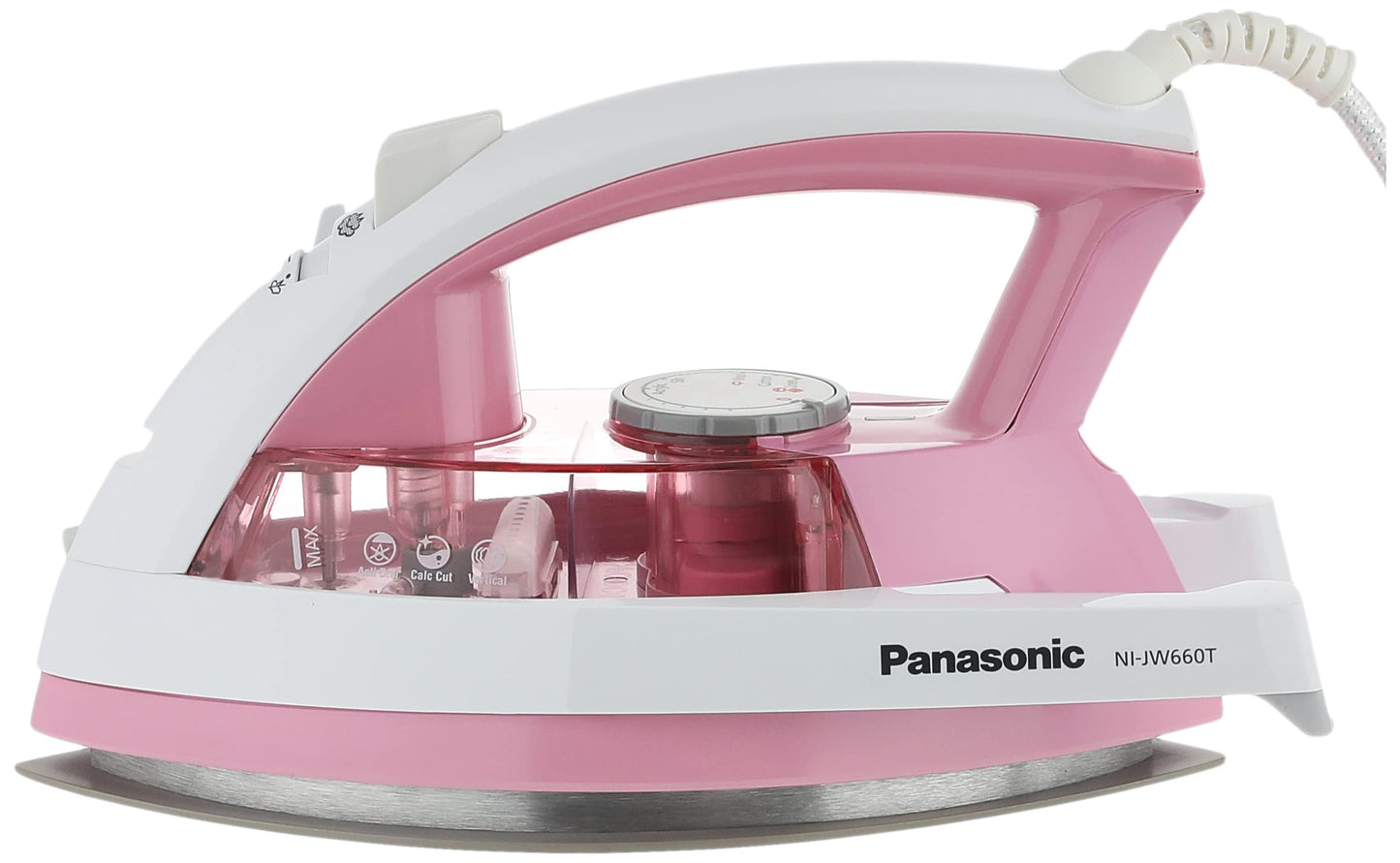 Panasonic Steam Iron, 2200 Watt, Pink and White - NI-JW660T