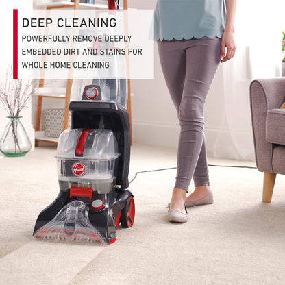 Hoover Carpet & Floor Cleaner - Power Scrub Elite 1200W (Black & Red) - CWGDH012