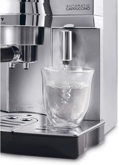 De'Longhi Pump Espresso and Cappuccino Coffee Machine - Silver EC 850.M