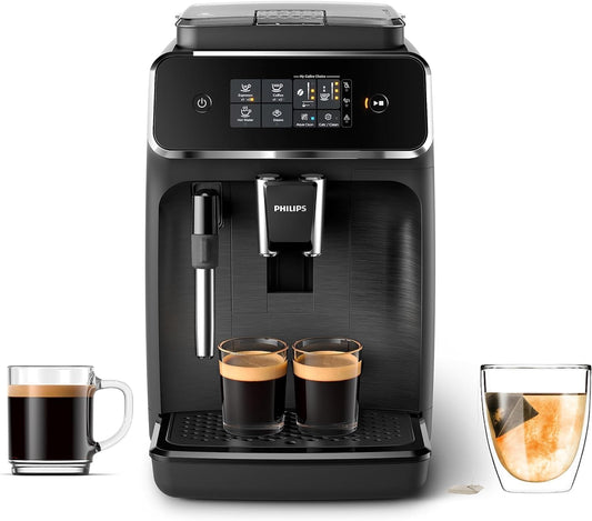 Philips 2200 Series Fully Automatic Espresso Machine w/Milk Frother, Black, EP2220