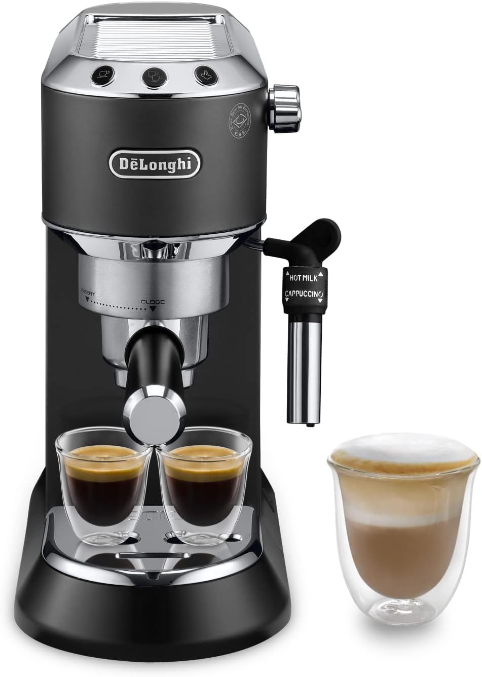 Delonghi Dedica Espresso Coffee Machine, Black - EC685.BK