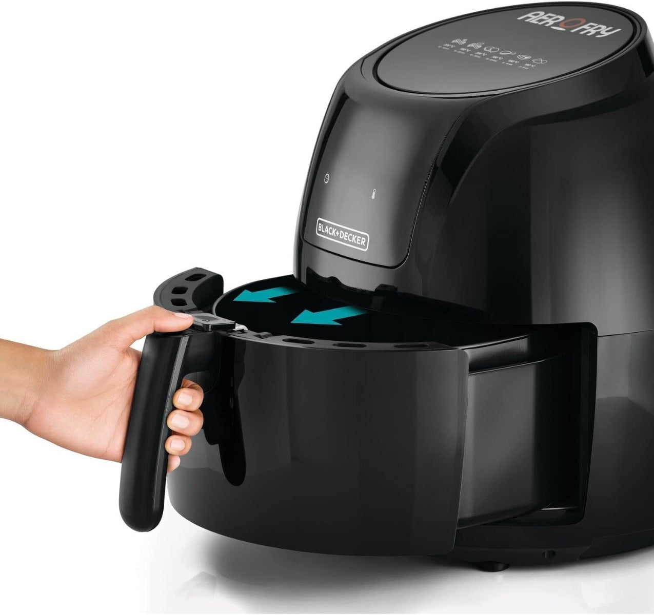 Black and Decker Digital Air Fryer, 5.6 Liter, 1800 Watt, Black - AF625-B5