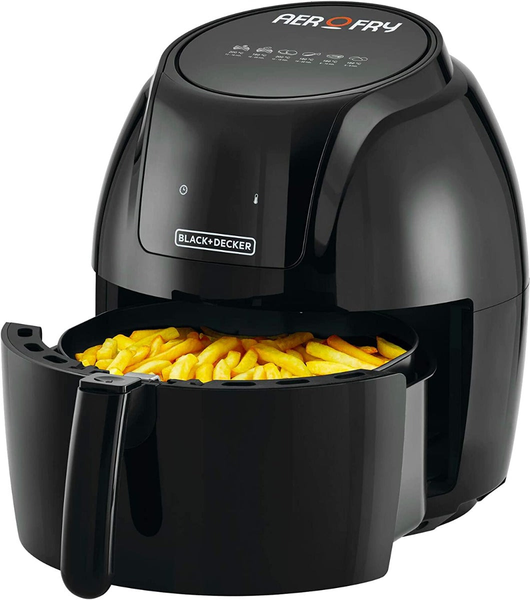 Black and Decker Digital Air Fryer, 5.6 Liter, 1800 Watt, Black - AF625-B5