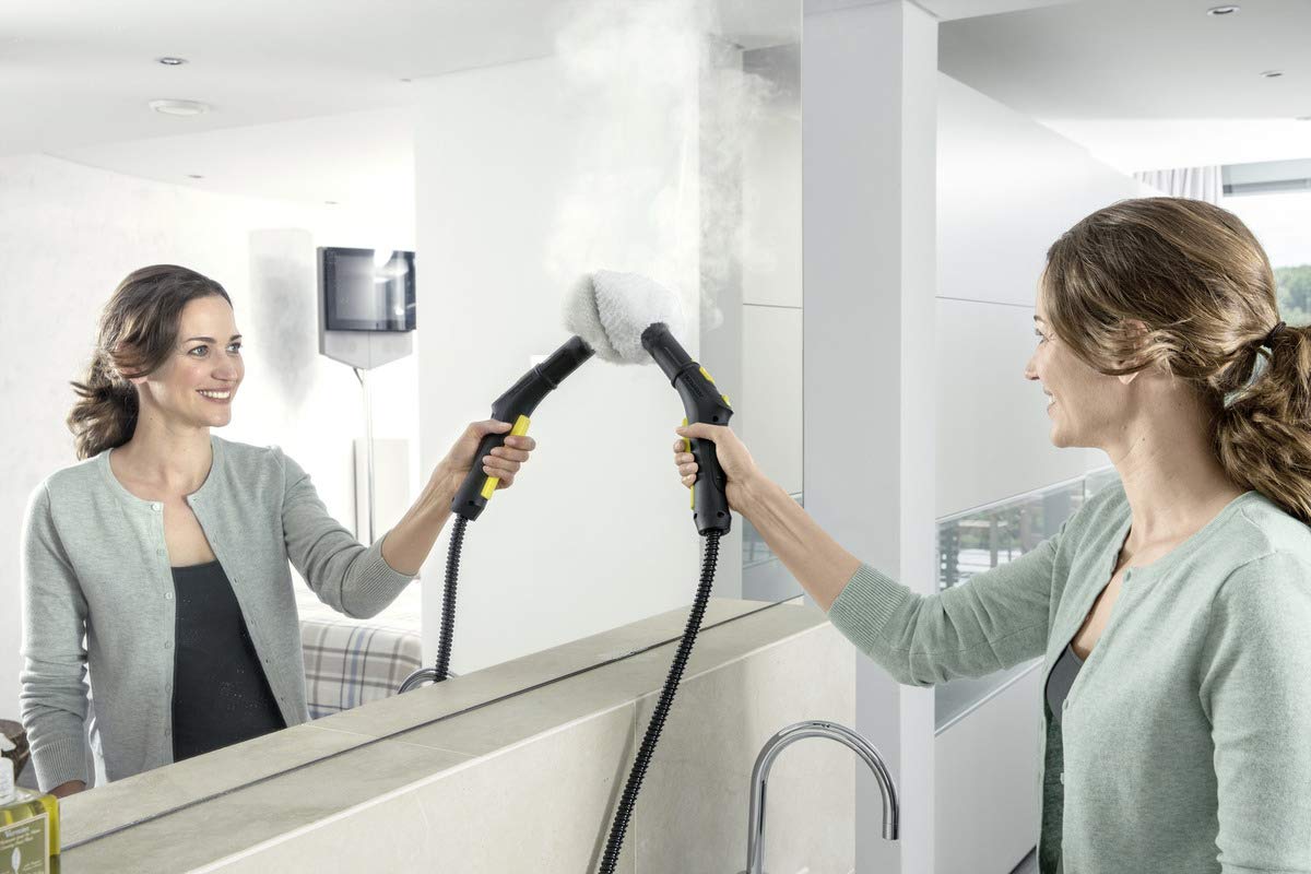 Karcher SC3 Steam Cleaner, 1900W, Powerful High-Pressure Home Cleaner, Multipurpose, Versatile Accessories, Ideal for Kitchen & Bathroom Use, Yellow