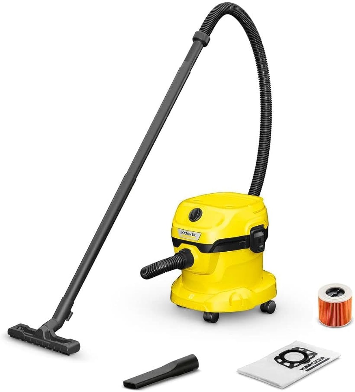 Kärcher Wet & Dry Vacuum Cleaner WD 2 Plus, Yellow