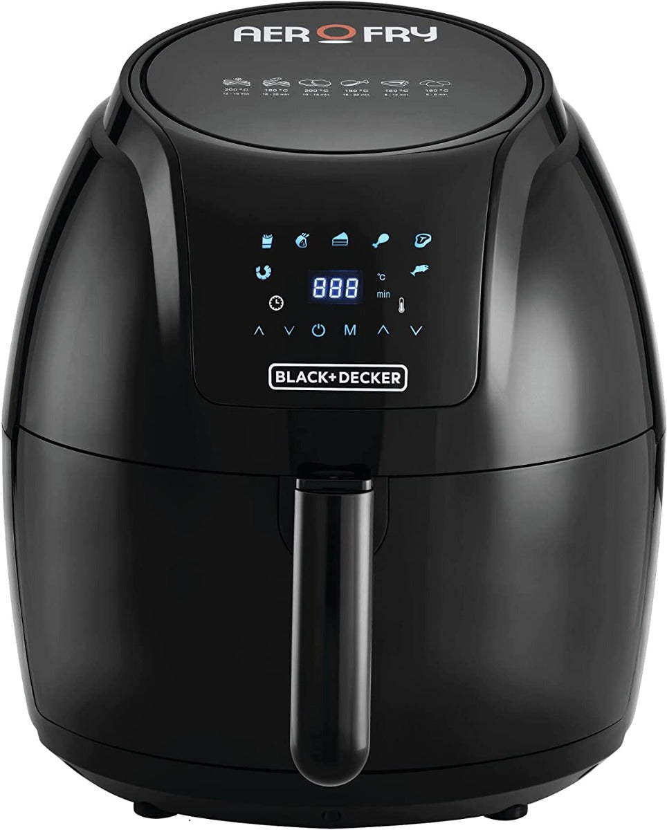 Black and Decker Digital Air Fryer, 5.6 Liter, 1800 Watt, Black - AF625-B5