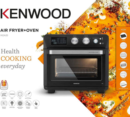 Kenwood 2 in 1 Oven Air Fryer, 25 Liters, 1700W, Black - MOA25.600BK