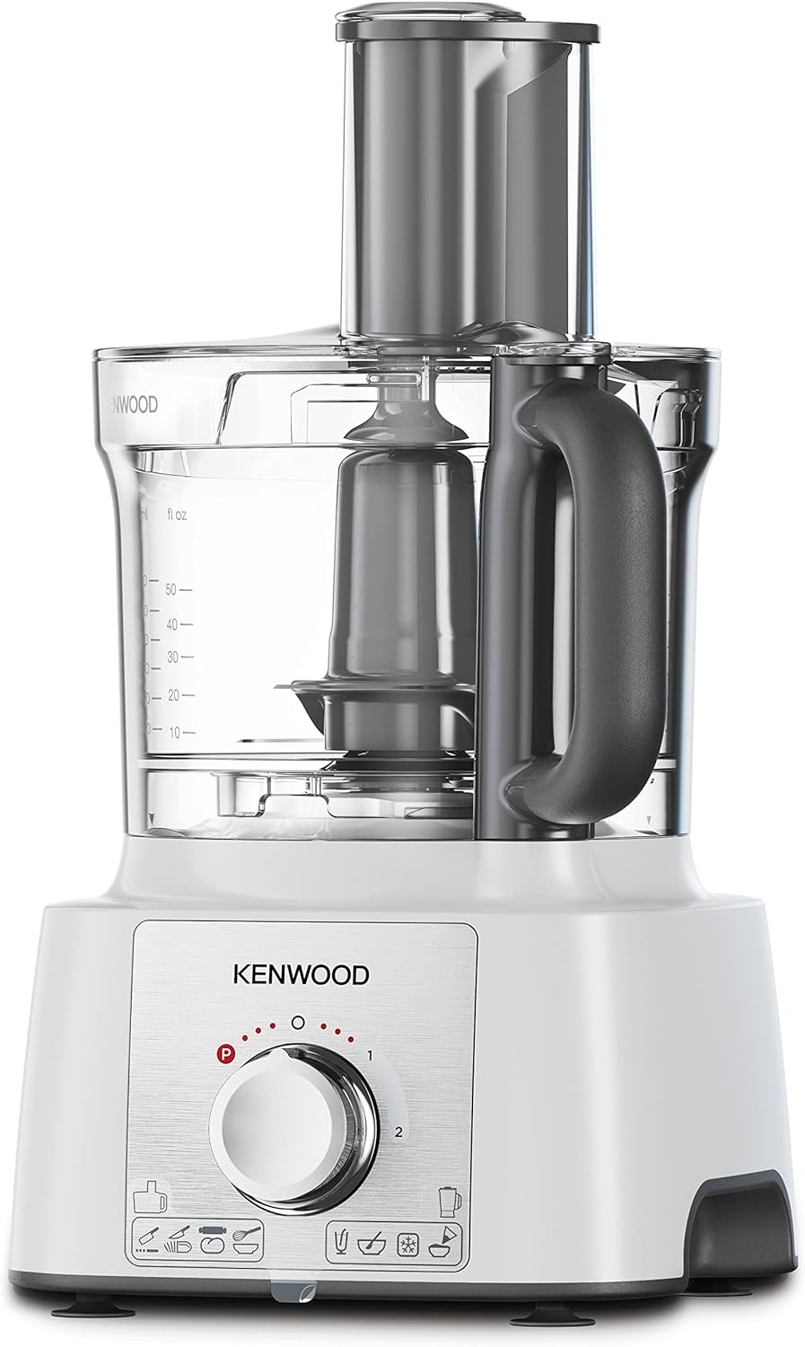 Kenwood Food Processor, 2.1 Liter, 1000 Watt, White - FDP65.400WH