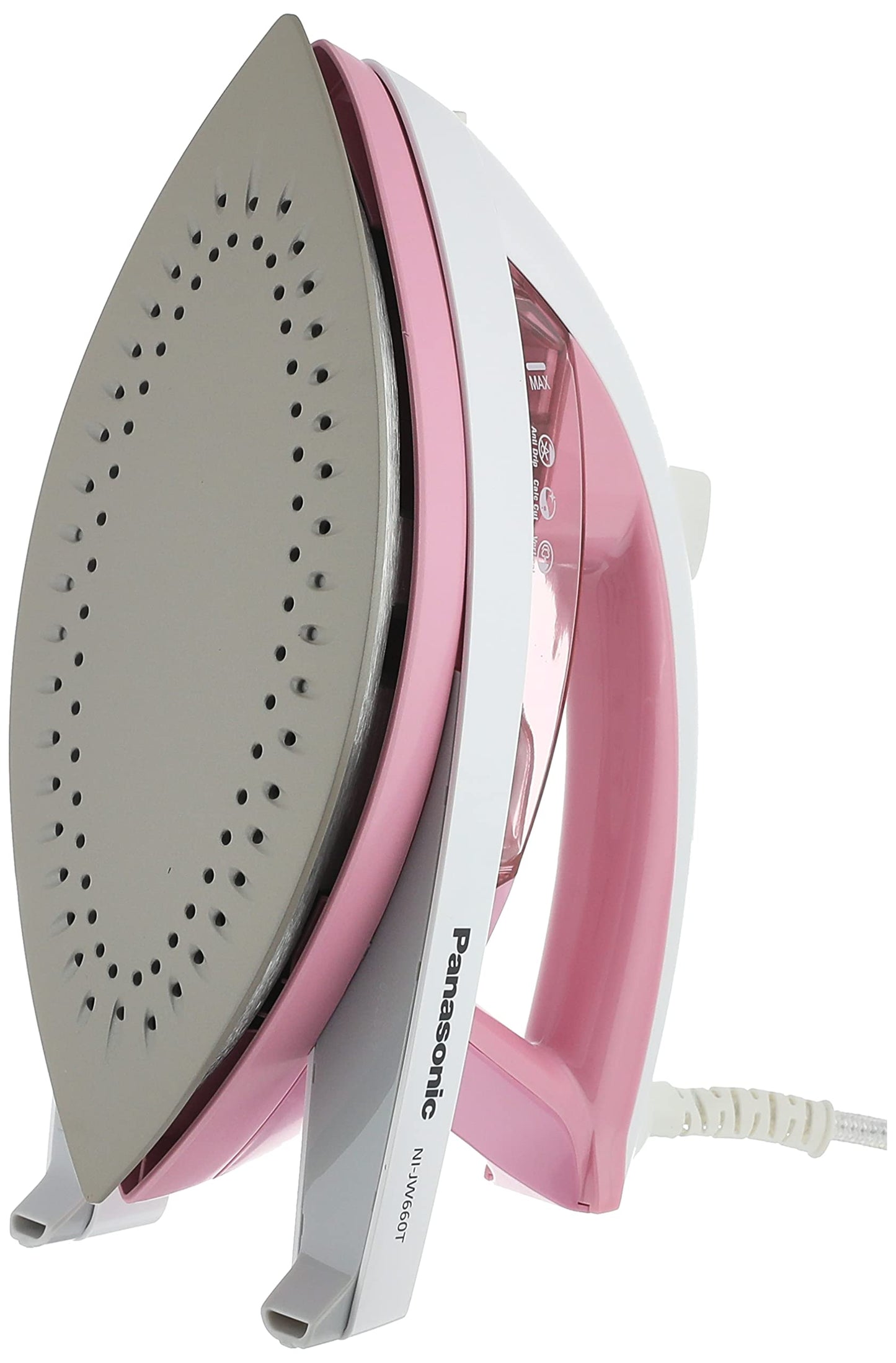 Panasonic Steam Iron, 2200 Watt, Pink and White - NI-JW660T