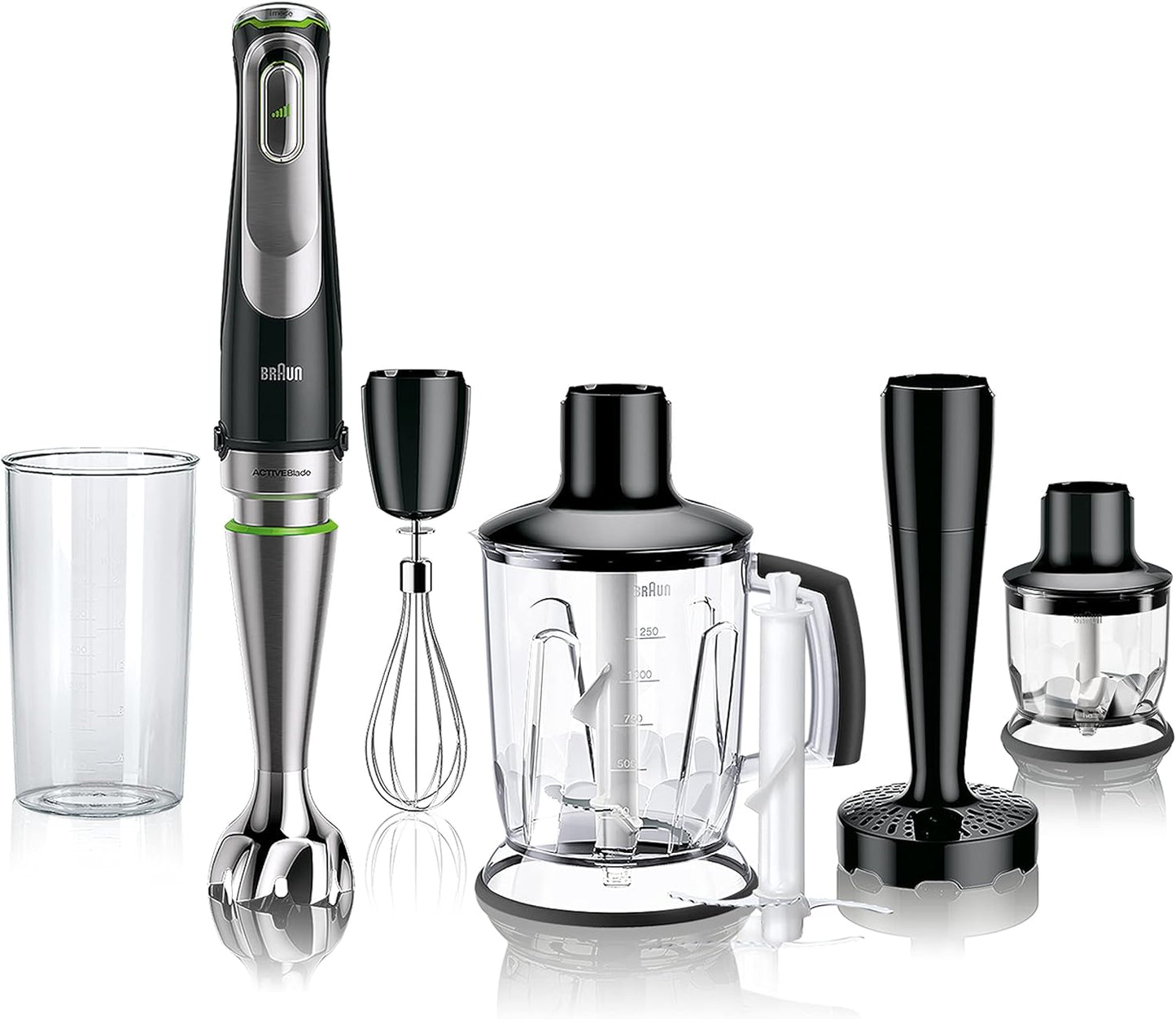 Braun MultiQuick 9 Multifunction Hand Blender, 1.25 Liter, 1200 Watt, Black - MQ 9147X