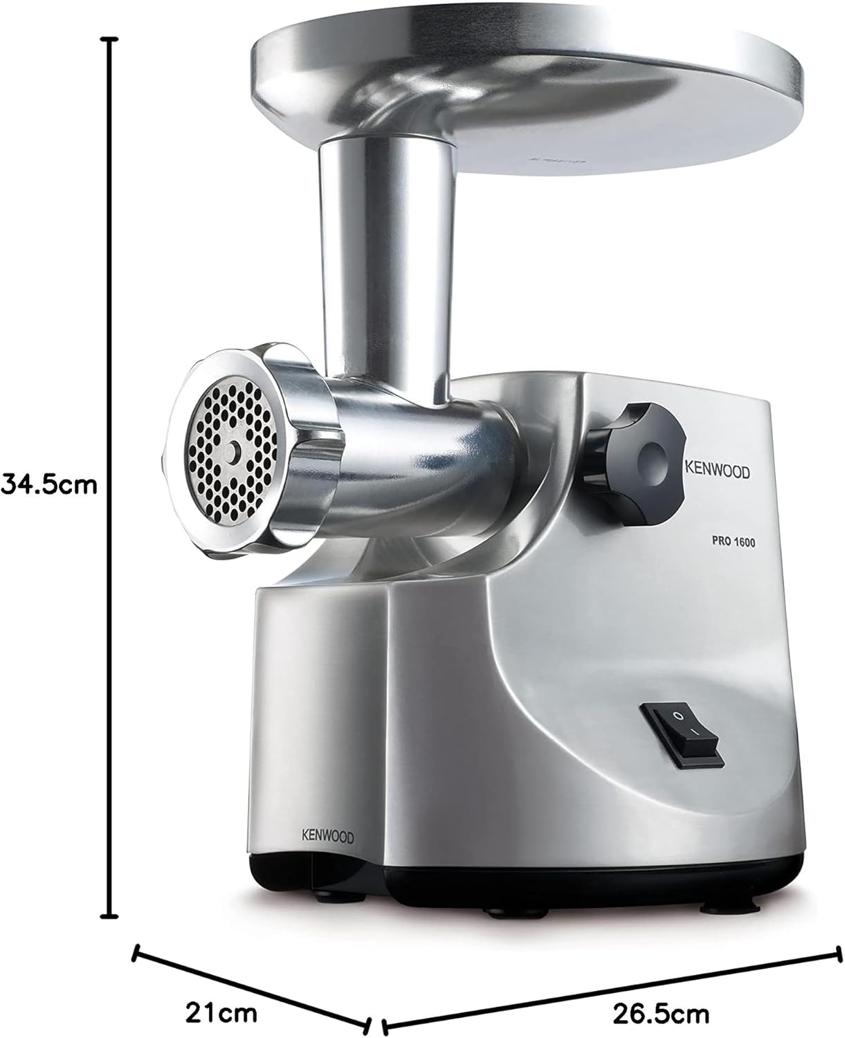 Kenwood Meat Grinder, 1600 Watt, Silver - MG510