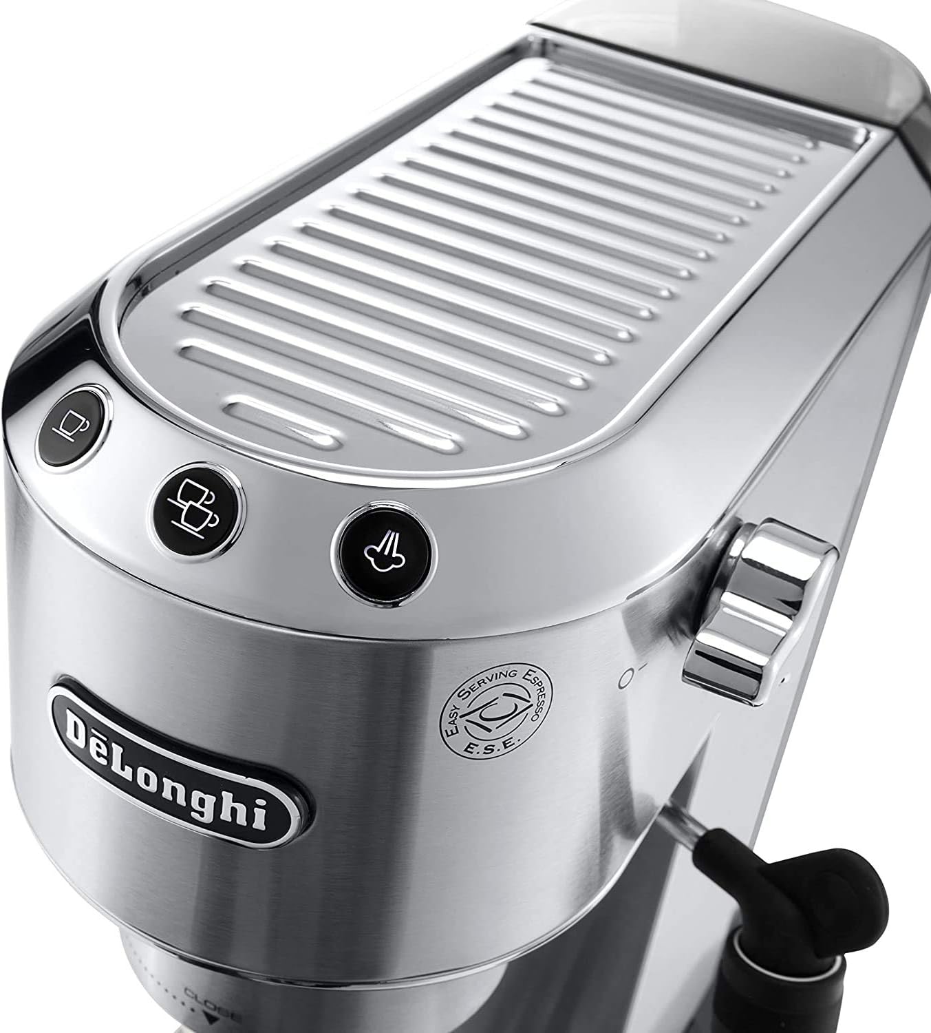 Delonghi Dedica Espresso Coffee Machine, Silver - EC685.M