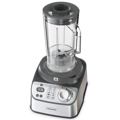 Kenwood Food Processor 1000W with Glass Blender, Glass Mill, Juicer Extractor, Dual Metal Whisk, Dough Maker, Citrus Juicer, Express Serve/Salad Maker, FDM71.980SS Silver