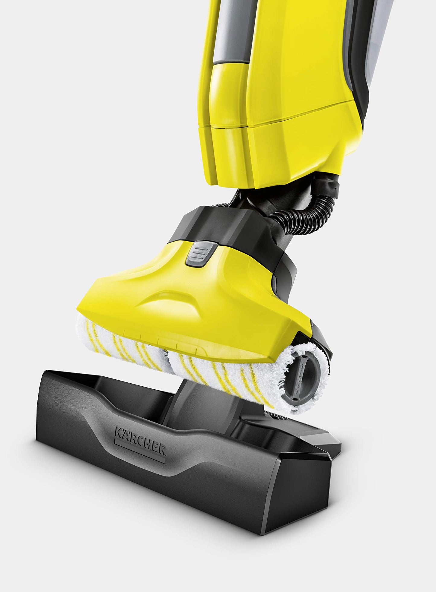 منظف الأرضيات الصلبة Karcher Fc5، 500 وات، أصفر، ضمان شامل لمدة عام واحد