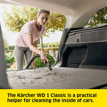 Karcher WD 1 Canister Vacuum Cleaner, Yellow