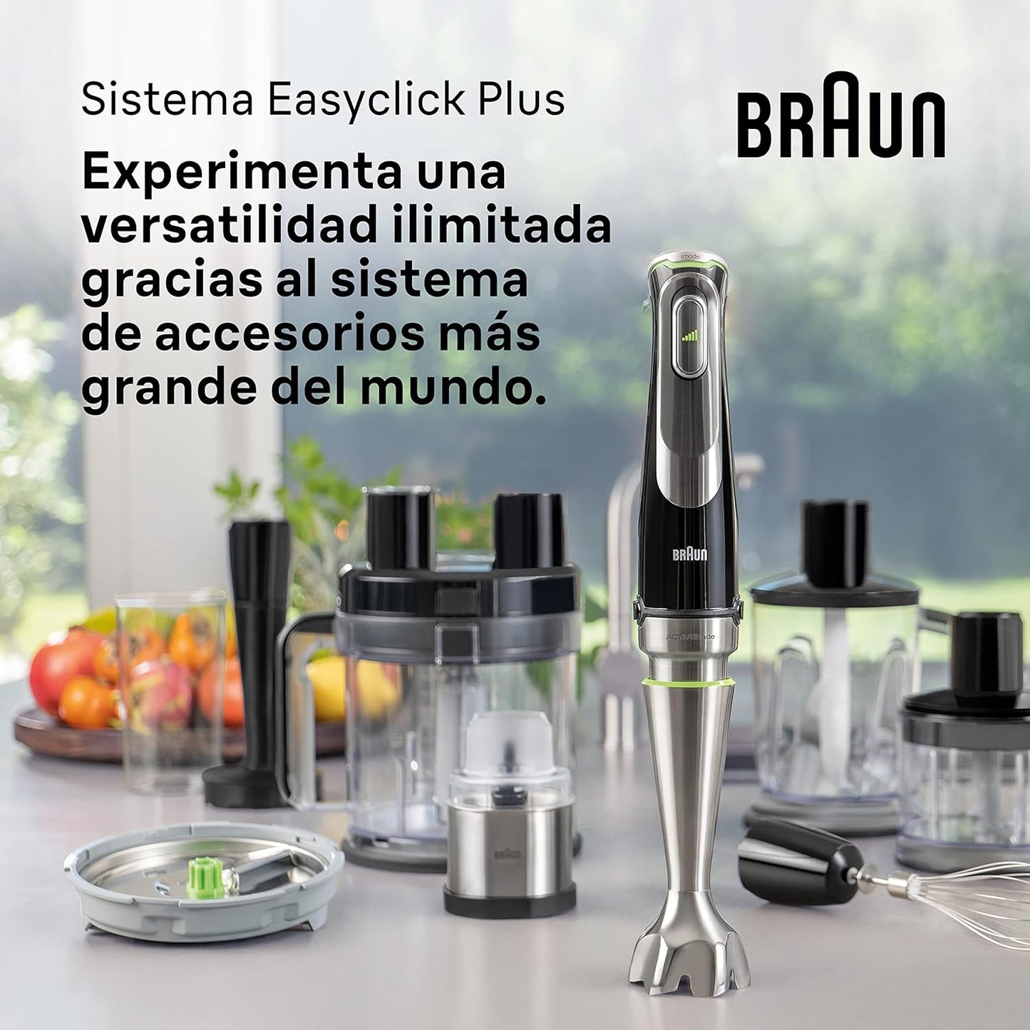 Braun MultiQuick 9 Multifunction Hand Blender, 1.25 Liter, 1200 Watt, Black - MQ 9147X