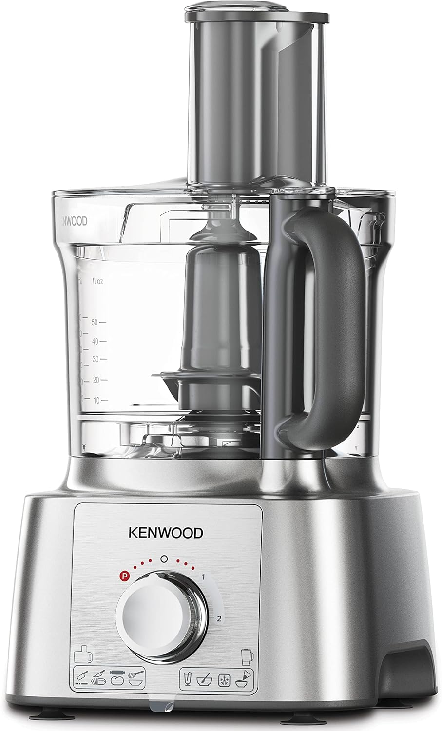 Kenwood MultiPro Express Food Processor, 1000 Watt, 3 Liter, Silver - FDP65.880SI