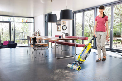 منظف الأرضيات الصلبة Karcher Fc5، 500 وات، أصفر، ضمان شامل لمدة عام واحد