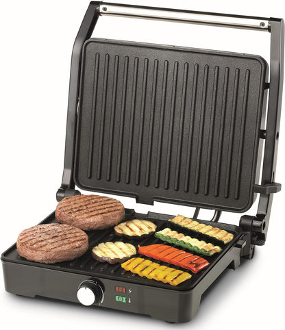 Kenwood Electric Grill, 2000 Watt, Silver Black - HGM31.00SI