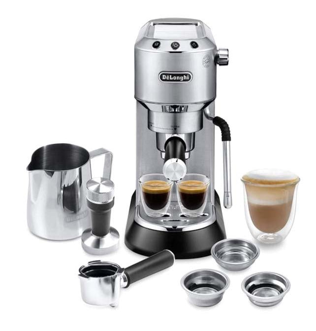 Delonghi Dedica Arte Espresso Machine , 1350 Watt, Metal - EC885M