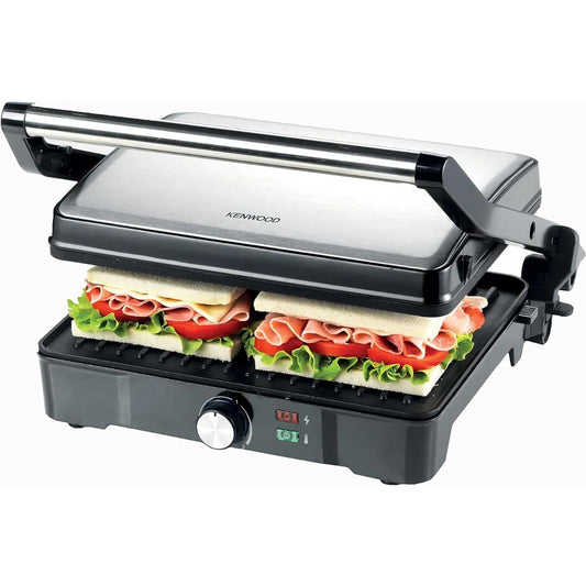 Kenwood Electric Grill, 2000 Watt, Silver Black - HGM31.00SI