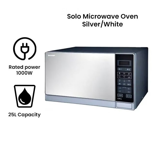 Sharp Microwave Oven With Child Lock 25 L 900 W R-75MT(S) Silver/Black